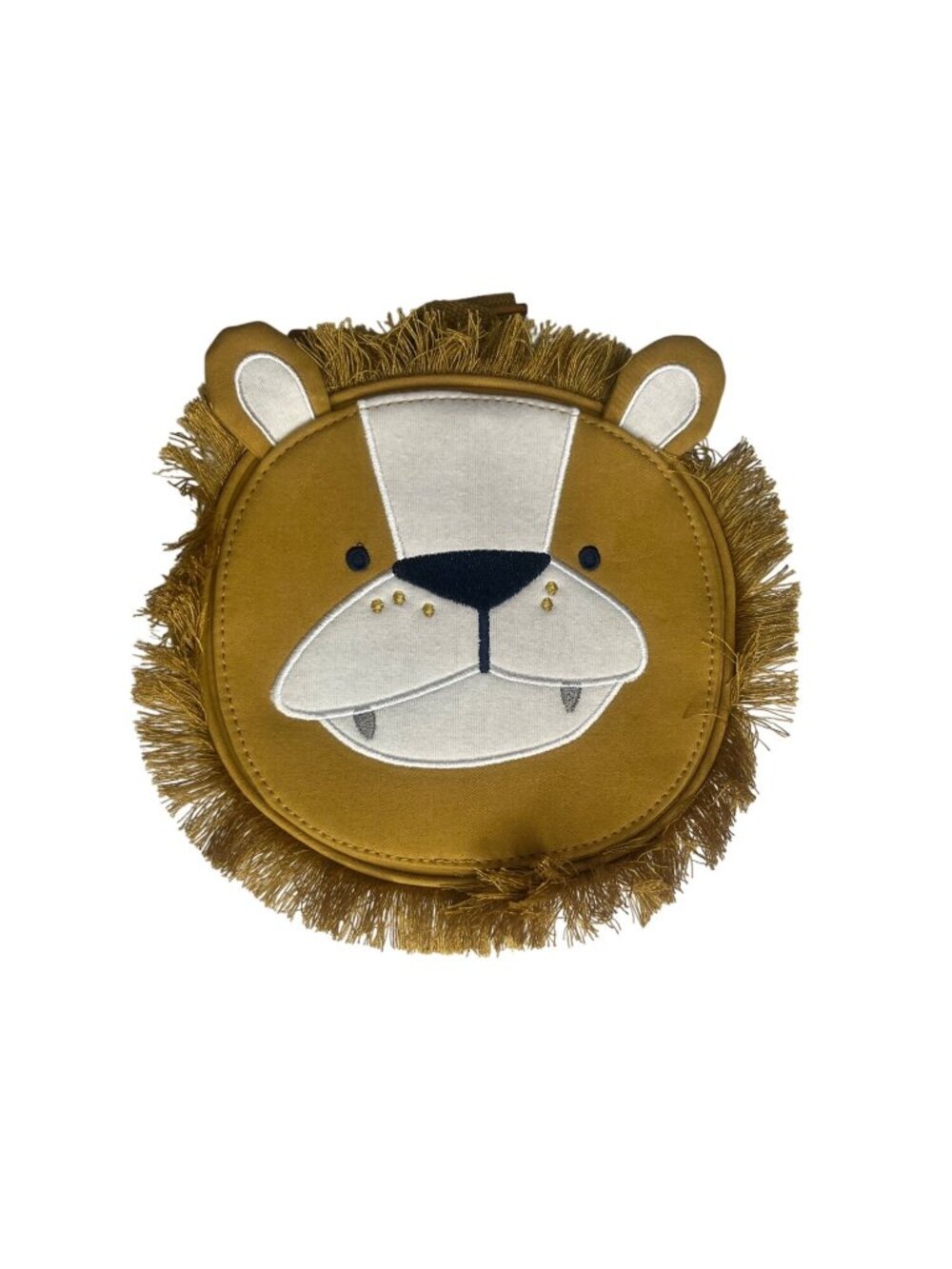 Lion Shaped Backpack Kids Brown New WOT Fringed Mane Adjustable Straps‎